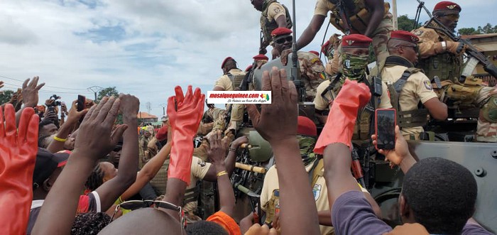 Samedi dassainissement Matoto Mamadi Doumbouya en opération