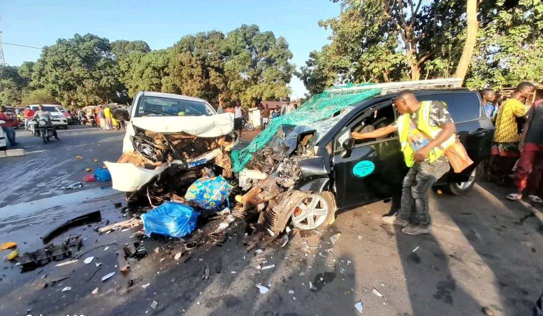 Kindia : deux morts et 7 blessés dans un accident de la circulation à Damakania