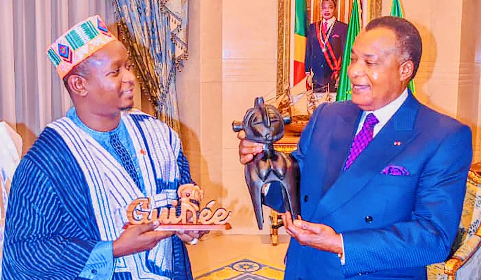 Brazzaville: le Ministre Moussa Moïse SYLLA reçu par le Président Denis SASSOU N’GUESSO